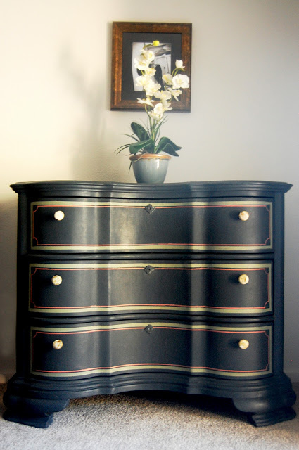 Add depth with paint-outlined drawers