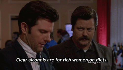 But you don't want to be the ass-hat who orders something "skinny" at every dive bar. This is why vodka soda has become a familiar friend. With a hint of lime and a few bubbles, you won't even taste the longing to drink something that doesn't make you throw-up burp after every third sip.