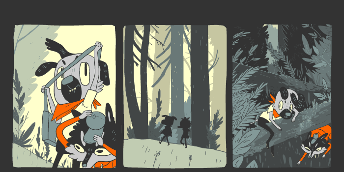 Jen's Thunderpaw is part web comic and part Saturday morning cartoon. We've also profiled her, Rory Morris, and Sloane Leong for their comics anthology, which debuted at ECCC.