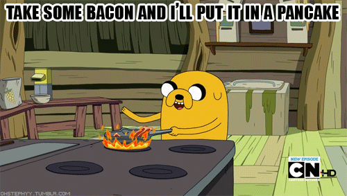 Why is it only on Fridays I'm craving bacon pancakes?
