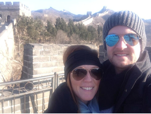 Check out the Great Wall in the background!