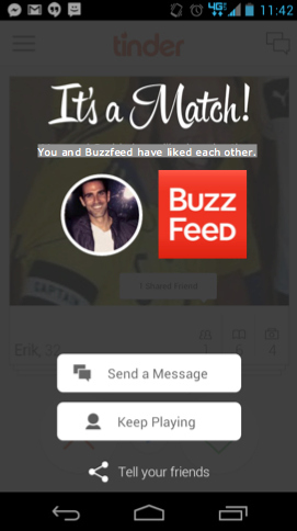 Swipe right and say hello. He's ready to take this to the next level with you.