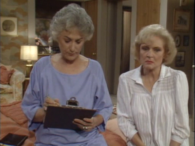 Rose is out of a job when the grief-counseling center closes. This was the second episode filmed, but was shown later in the season.