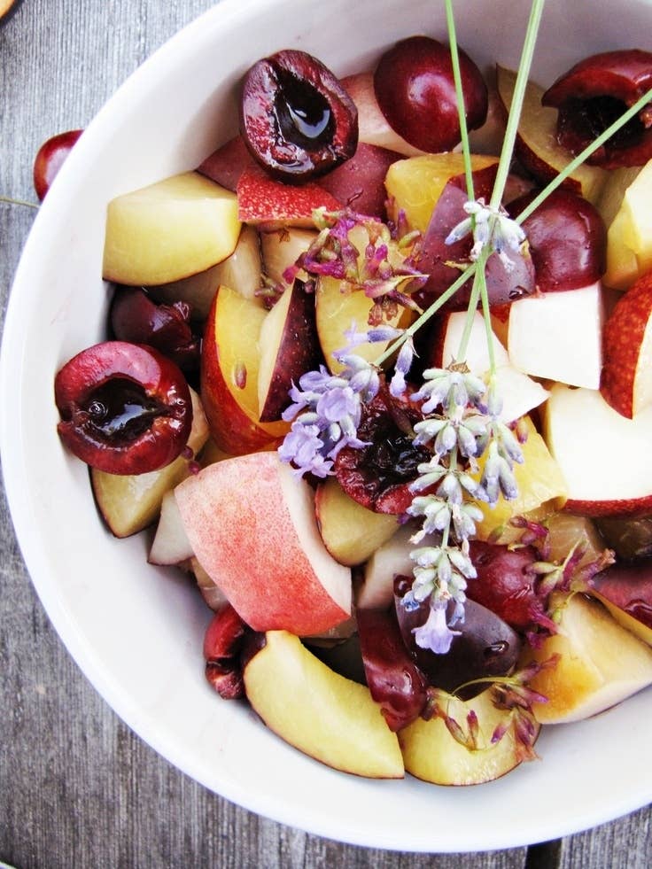 Lavender Fruit Salad | Homemade Mother's Day Brunches | mother's day