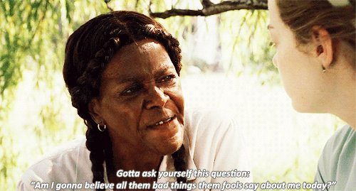 "Gotta ask yourself this question: 'Am I gonna believe all them bad things them fools say about me today?'"