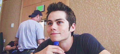 He is Stiles on "Teen Wolf" his character is having a few problems this season, but just look at it him he's ADORABLE.