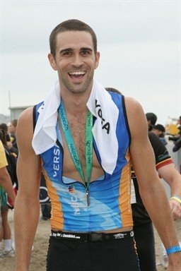 He's also run the Malibu Triathlon six times with the NBC Universal Tri Team, helping them raise nearly $500,000 for Children's Hospital Los Angeles.