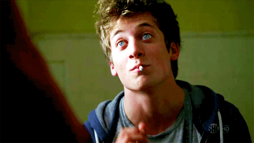 Jeremy Allen White plays bad boy/quasi-genius Lip Gallagher is the under-appreciated Showtime dramedy Shameless. He has the face of a boy you wouldn't bring home to mom (which is weird, because he seems really nice in real life) and is one of the few people in the known universe that looks sexier while smoking a cigarette than while not.