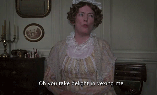 Dramatic, self-involved and pushy; and yet there’s something delightful in her ridiculousness that makes Mrs Bennet simply a loving mother endearingly misguided in her pursuit for the best for her children.