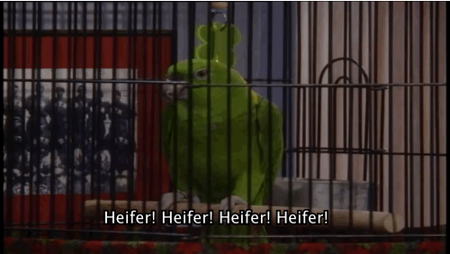 During her short but significant life, Ruby taunted Gina to the brink of insanity and gave Martin cause to deliver the famous line, "You killed my mama bird!"