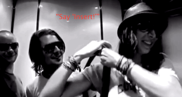 Who doesn't love bothering strangers in an elevator?