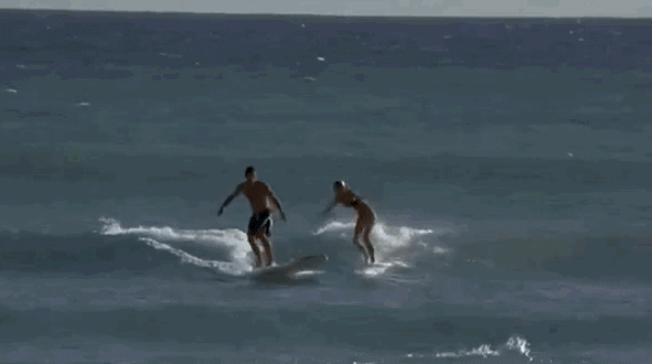 Anne Marie only hops on a board with a clumsy QB.