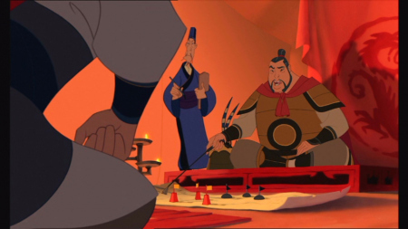When General Li left for battle, he was in good spirits. When Shang arrived at the rendezvous point, he was in pieces. All Shang found of him was his helmet... Talk about PTSD