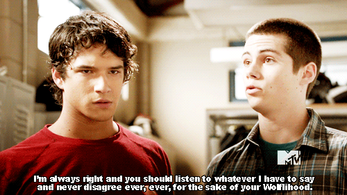 Honestly? There's a reason Stiles is the breakout character of this show. He's funny, witty, and the only source of comedic relief in this show. He's you as a teenager, except quicker and more attractive.