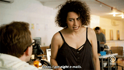 There's all those emails you haven't responded to yet, that you must suddenly respond to . . .