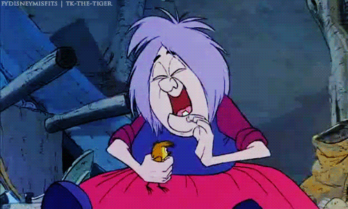 An old powerful witch who is boisterous and believes her magic to be better then anyone else's.