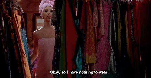 OK, I wore that to Jen's wedding but there won't be anyone from that same wedding at Lisa's...