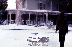 Yep, he got her an ice rink. He really is the sweetest.