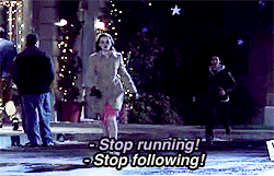 The scene where Rory runs away from Jess is pretty hilarious. He's right though, they did look like idiots.