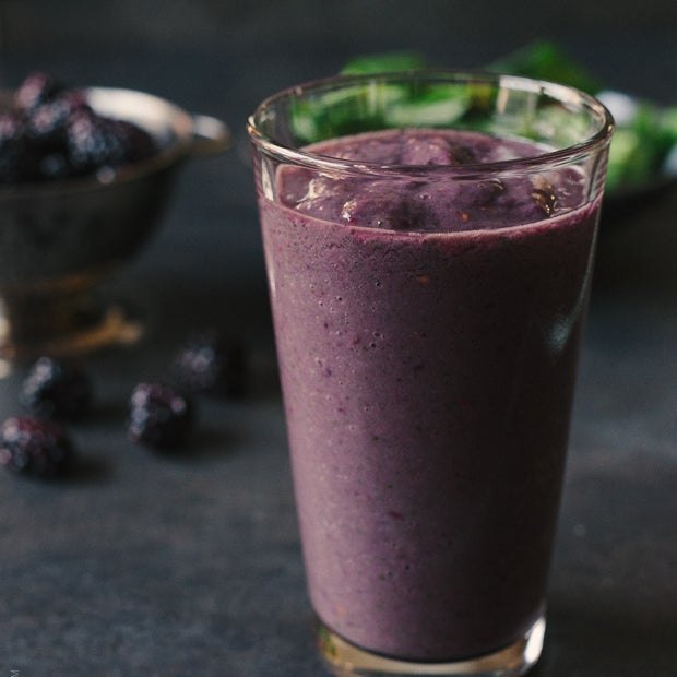 Blackberry Green Smoothie