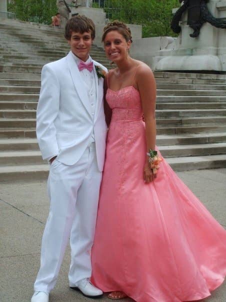 pink lace long sleeve dress Pink Detachable Long-Sleeves Prom Dresses Appliques Lace Mermaid Evening Gowns main image 1