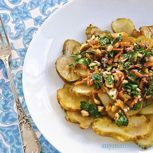 Sunchokes with Orange Hazelnut Gremolata