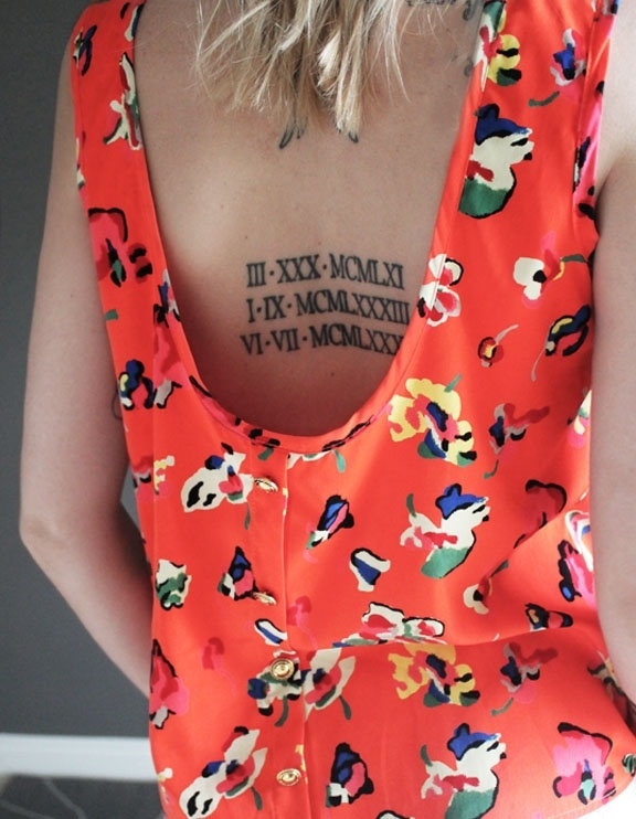 Roman Numerals can be used to chronicle any important date...and they look classy as hell