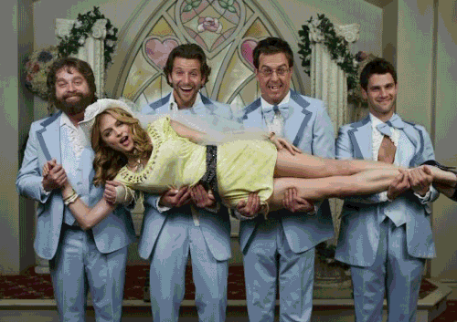 Now we're talking. A proper send-off to the single life is guaranteed to be a great time with the right attitude. Put on the party pants, or maybe no pants. Whatever the style, memories are sure to be made.