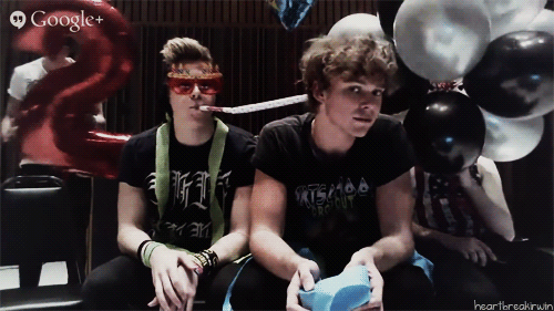 Complete with all the balloons and birthday cake glasses, yo.