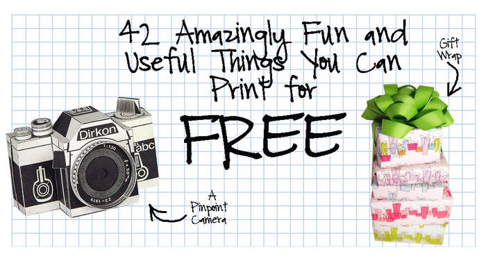 42 Amazingly Fun And Useful Things You Print For Free