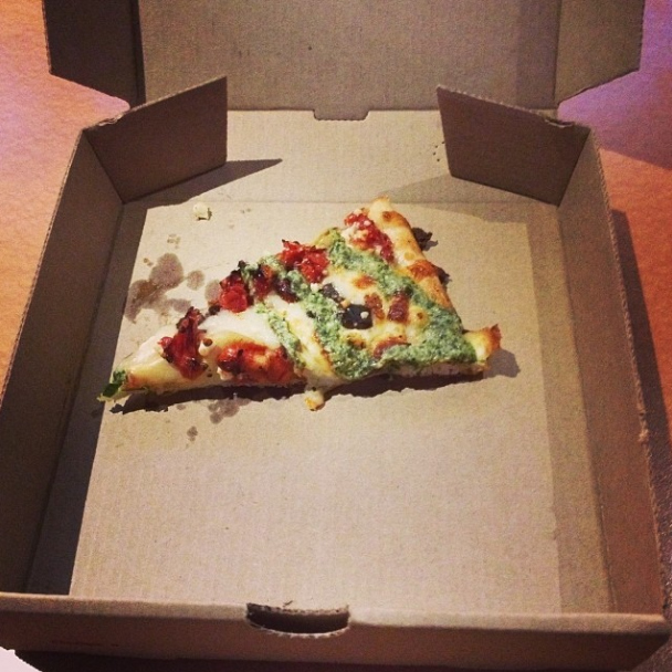 The last slice in the box!