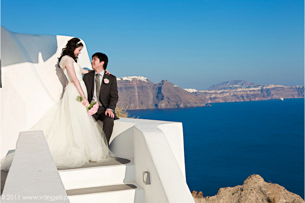 A destination wedding in an exotic locale