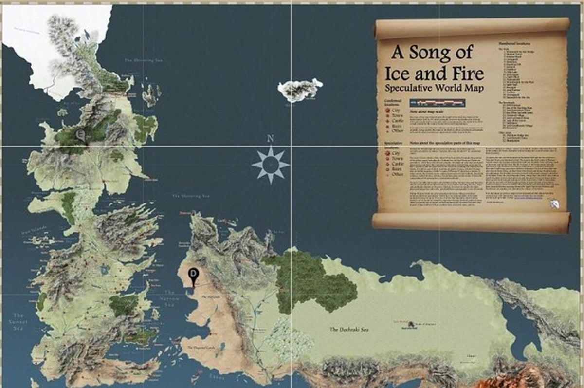 Stark Family Timeline Map  Game of thrones map, 13 game, Map