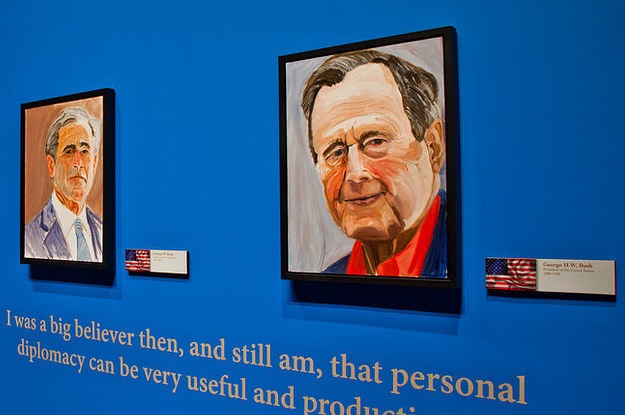 George Bush Tony Blair Painting