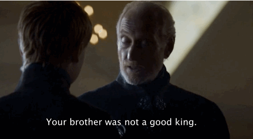 Le but étant de faire peser son influence sur Tommen, destiné à reprendre le trône. La morale de son histoire pourrait ainsi se traduire par : « Si tu veux être un bon roi, écoute papi Tywin. »