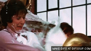 Specifically, in the foam car scene.