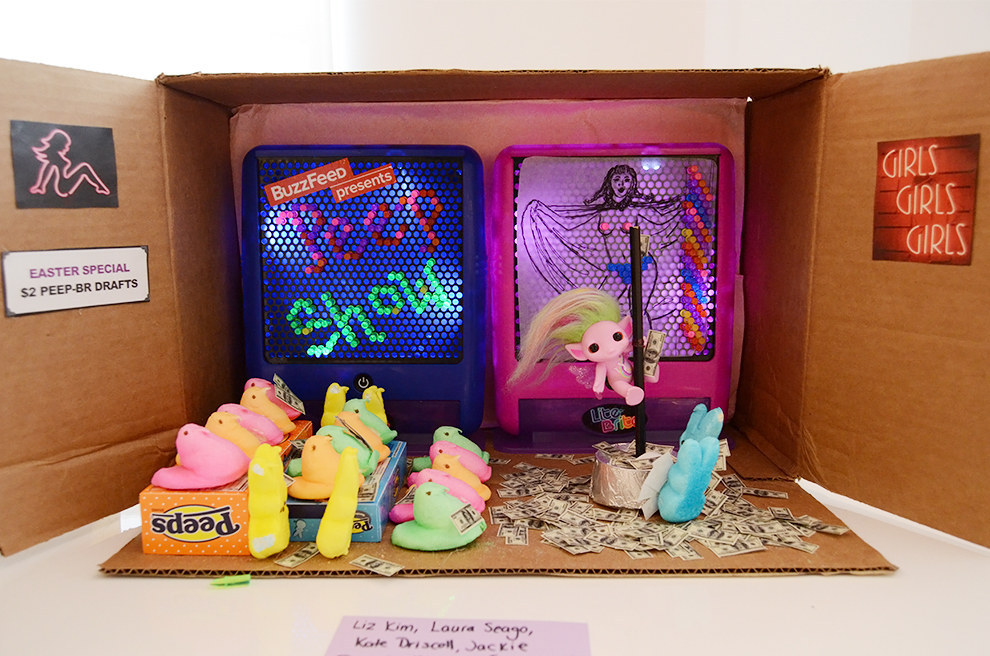 peeps easter diorama