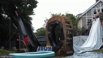 Kids, let me save you the trouble of asking. The answer is, "No, your parents won't build this in your backyard."
