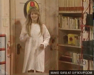 This phrase, which can mean "Oh my God," was often said by oldest child DJ after she saw a cute boy. You go DJ!