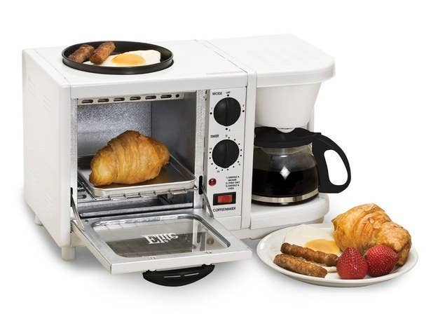 Chances that this is going to brew the greatest coffee you've ever had are slim. But still! SO MUCH MULTITASKING. Buy it here for $37.99.