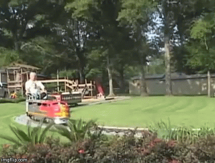 There's nothing like taking the Express from the swing set to the sandbox.