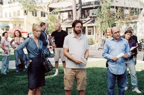 Judy alongside David Duchovny and Willie Garson