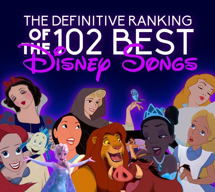 The Definitive Ranking Of The 102 Best Animated Disney Songs