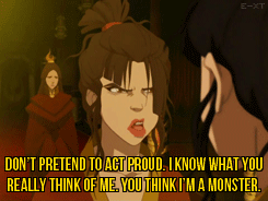 Her hallucination of her mother really gave a clear look at Azula and why she does what she does.