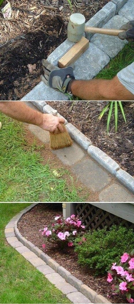 And you don't have to worry about mulch or pebbles getting into your lawn. Get the directions here.