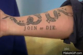 Craig shared his journey to citizenship on his show, including his citizenship test. He even got a tattoo of Ben Franklin's "Join or Die" cartoon.