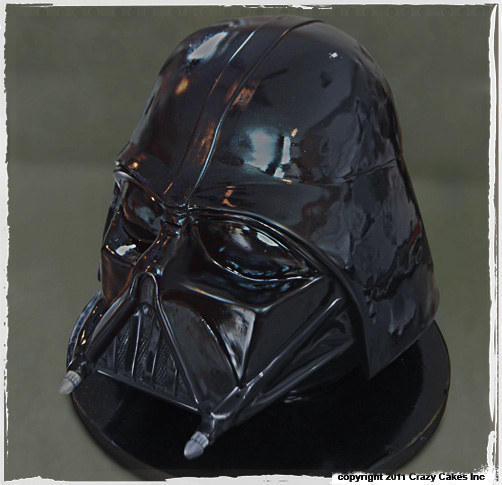 You'll have to put a force (eh, eh?) around this cake so no one eats it. It's too shiny and perfect.