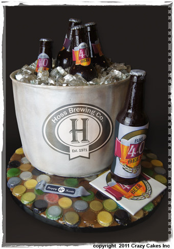 It looks so real--if someone gets confused, it's still a win-win. Beer or cake = an amazing day.