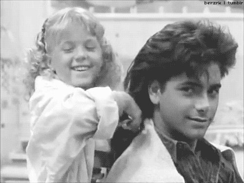 Uncle Jesse was VERY protective of his famous locks! But we've got to admit, we were so happy when 'Mr. Stephanie' gave him a 'pretend' haircut!