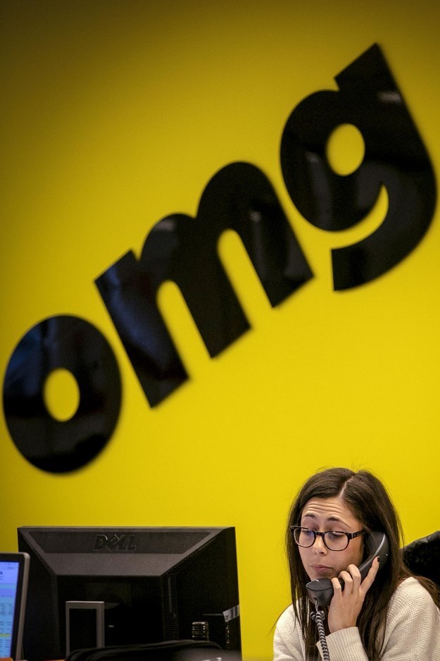 A Buzzfeed employee works at the company's headquarters in New York January 9, 2014. BuzzFeed has come a long way from cat lists.